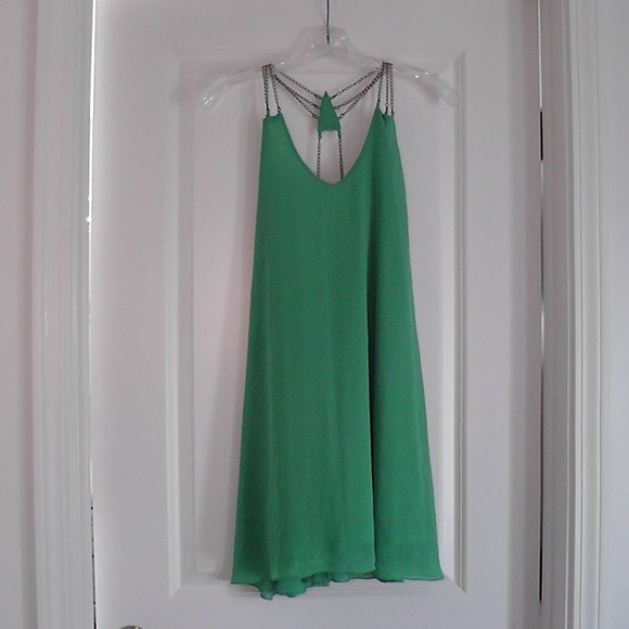 Green Cocktail Dress - Picture 1 of 3